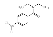 4-dichloroarsanyl-N,N-diethyl-benzamide结构式