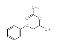 2-Propanol, 1-phenoxy-,2-acetate Structure