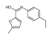 2-Furancarboxamide,N-(4-ethylphenyl)-5-methyl-(9CI) structure