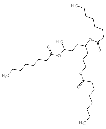 4,7-dioctanoyloxyoctyl octanoate结构式