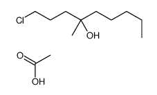 acetic acid,1-chloro-4-methylnonan-4-ol Structure