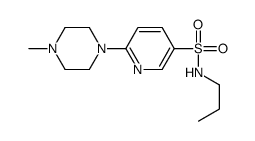 6-(4-methylpiperazin-1-yl)-N-propylpyridine-3-sulfonamide结构式