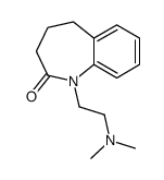 2,3,4,5-Tetrahydro-1-[2-(dimethylamino)ethyl]-1H-1-benzazepin-2-one结构式