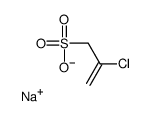 2-Chloro-2-propene-1-sulfonic acid sodium salt结构式