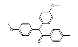 2,2-bis-(4-methoxyphenyl)-1-p-tolylethanone结构式