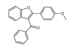 (2-(4-methoxyphenyl)benzofuran-3-yl)(phenyl)methanone结构式