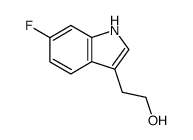 1H-INDOLE-3-ETHANOL,6-FLUORO-结构式