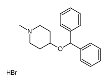 4-benzhydryloxy-1-methylpiperidine,hydrobromide结构式