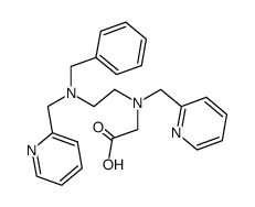 N'-benzyl-N-carboxymethyl-N,N'-bis(2-pyridylmethyl)-1,2-ethanediamine Structure