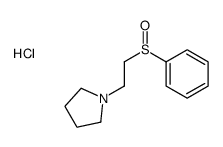 1-[2-(benzenesulfinyl)ethyl]pyrrolidine,hydrochloride Structure