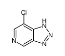 7-chloro-2H-triazolo[4,5-c]pyridine结构式