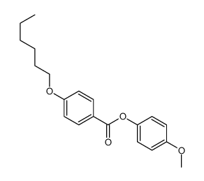 (4-methoxyphenyl) 4-hexoxybenzoate结构式