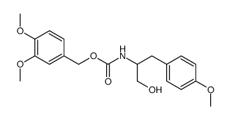 O-methyl-N-(3,4-dimethoxybenzyloxycarbonyl)-tyrosinol结构式