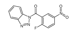 benzotriazol-1-yl-(2-fluoro-5-nitrophenyl)methanone结构式