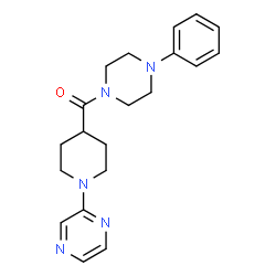 Piperazine, 1-phenyl-4-[(1-pyrazinyl-4-piperidinyl)carbonyl]- (9CI)结构式