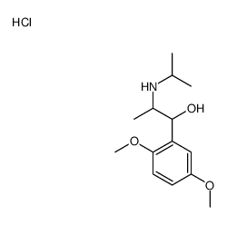 1-(2,5-dimethoxyphenyl)-2-(propan-2-ylamino)propan-1-ol,hydrochloride结构式