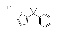 lithium,2-cyclopenta-2,4-dien-1-ylpropan-2-ylbenzene结构式