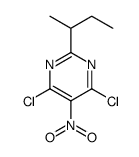 2-butan-2-yl-4,6-dichloro-5-nitropyrimidine Structure