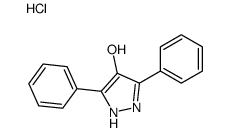3,5-diphenyl-1H-pyrazol-4-ol,hydrochloride结构式