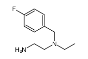 N'-ethyl-N'-[(4-fluorophenyl)methyl]ethane-1,2-diamine结构式