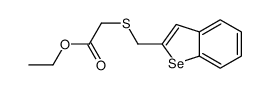 ethyl 2-(1-benzoselenophen-2-ylmethylsulfanyl)acetate Structure