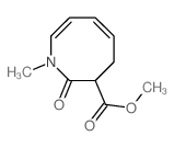 methyl (5Z,7Z)-1-methyl-2-oxo-3,4-dihydroazocine-3-carboxylate结构式