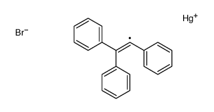 bromo(1,2,2-triphenylethenyl)mercury Structure
