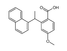 4-methoxy-2-(1-naphthalen-1-ylethyl)benzoic acid Structure
