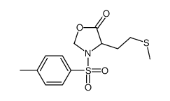 3-(4-methylphenyl)sulfonyl-4-(2-methylsulfanylethyl)-1,3-oxazolidin-5-one结构式