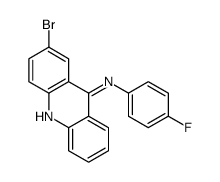 2-bromo-N-(4-fluorophenyl)acridin-9-amine结构式