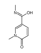 N,1-dimethyl-6-oxopyridine-3-carboxamide结构式