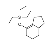 2,3,5,6,7,7a-hexahydro-1H-inden-4-yloxy(triethyl)silane结构式