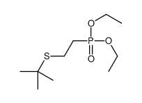2-(2-diethoxyphosphorylethylsulfanyl)-2-methylpropane结构式
