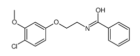 N-[2-(4-chloro-3-methoxyphenoxy)ethyl]benzamide结构式