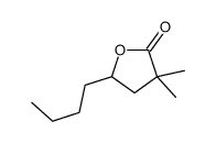 5-butyl-3,3-dimethyloxolan-2-one Structure
