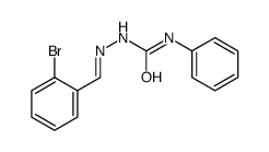 1-[(E)-(2-bromophenyl)methylideneamino]-3-phenylurea Structure