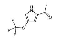 1-[4-(trifluoromethylsulfanyl)-1H-pyrrol-2-yl]ethanone Structure