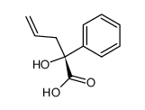 (R)-2-Hydroxy-2-phenyl-4-pentenoic Acid Structure