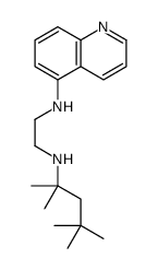 N-quinolin-5-yl-N'-(2,4,4-trimethylpentan-2-yl)ethane-1,2-diamine结构式