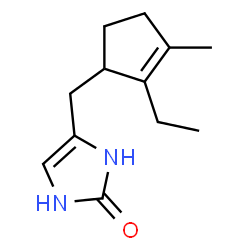 2H-Imidazol-2-one,4-[(2-ethyl-3-methyl-2-cyclopenten-1-yl)methyl]-1,3-dihydro-(9CI)结构式