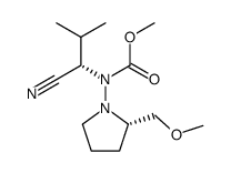 methyl ((S)-1-cyano-2-methylpropyl)((S)-2-(methoxymethyl)pyrrolidin-1-yl)carbamate Structure