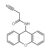 Acetamide,2-cyano-N-9H-xanthen-9-yl-结构式