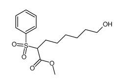methyl 2-benzenesulfonyl-8-hydroxyoctanoate Structure
