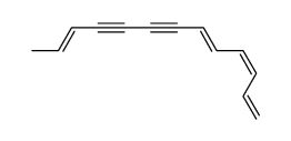 1,cis-3,trans-5,trans-11-tridecatetraen-7,9-diyne Structure