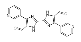 2-(5-formyl-4-pyridin-3-yl-1H-imidazol-2-yl)-4-pyridin-3-yl-1H-imidazole-5-carbaldehyde结构式