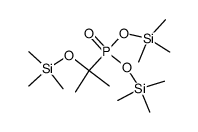 bis(trimethylsilyl) (2-((trimethylsilyl)oxy)propan-2-yl)phosphonate结构式