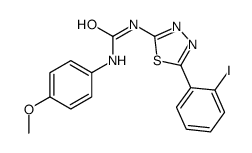 1-[5-(2-iodophenyl)-1,3,4-thiadiazol-2-yl]-3-(4-methoxyphenyl)urea Structure