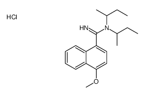 di(butan-2-yl)-(4-methoxynaphthalene-1-carboximidoyl)azanium,chloride Structure
