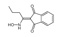 2-[1-(hydroxyamino)butylidene]indene-1,3-dione结构式