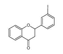 2-(3-iodophenyl)-2,3-dihydrochromen-4-one Structure